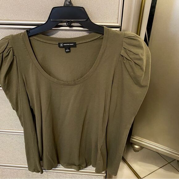 INC Pullover Top with Long Puffed Sleeves - Picture 3 of 3